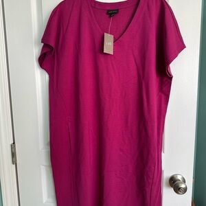 J. Jill Fuchsia V-Neck dress NWT